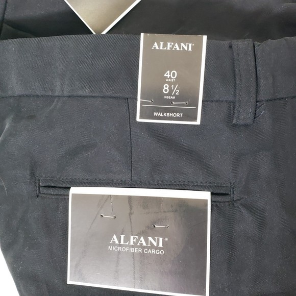 NWT ALFANI Black WalkShort; Size 40 with Flexible Waistband, 8.5 Inseam - Picture 4 of 6
